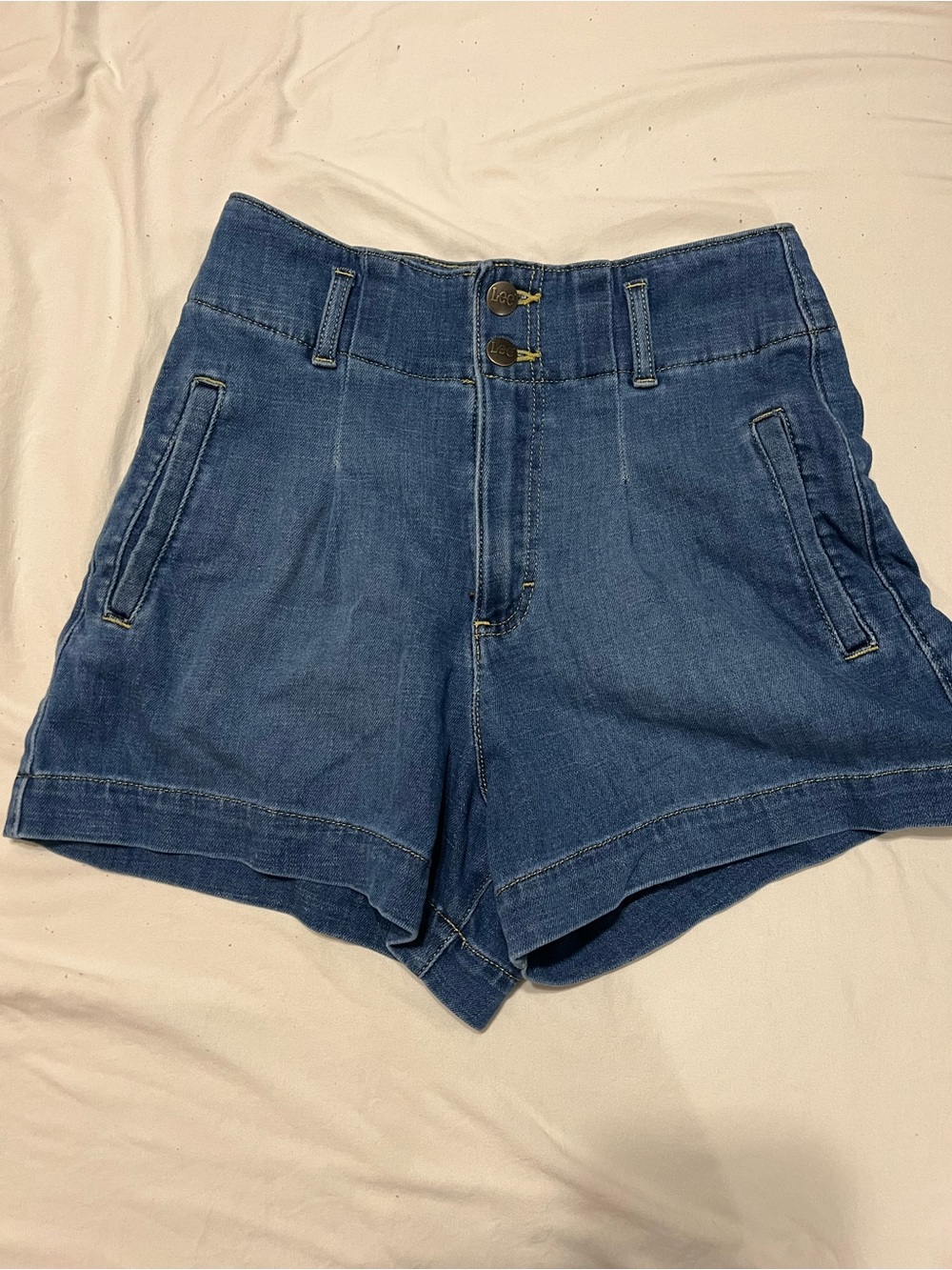 Lee Women's High-Waist Blue Denim Shorts